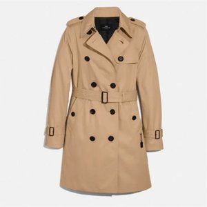 NWOT Coach Trench Coat in Khaki XXS